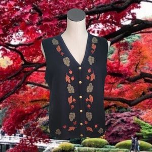 Fall Leaf Sweater Vest